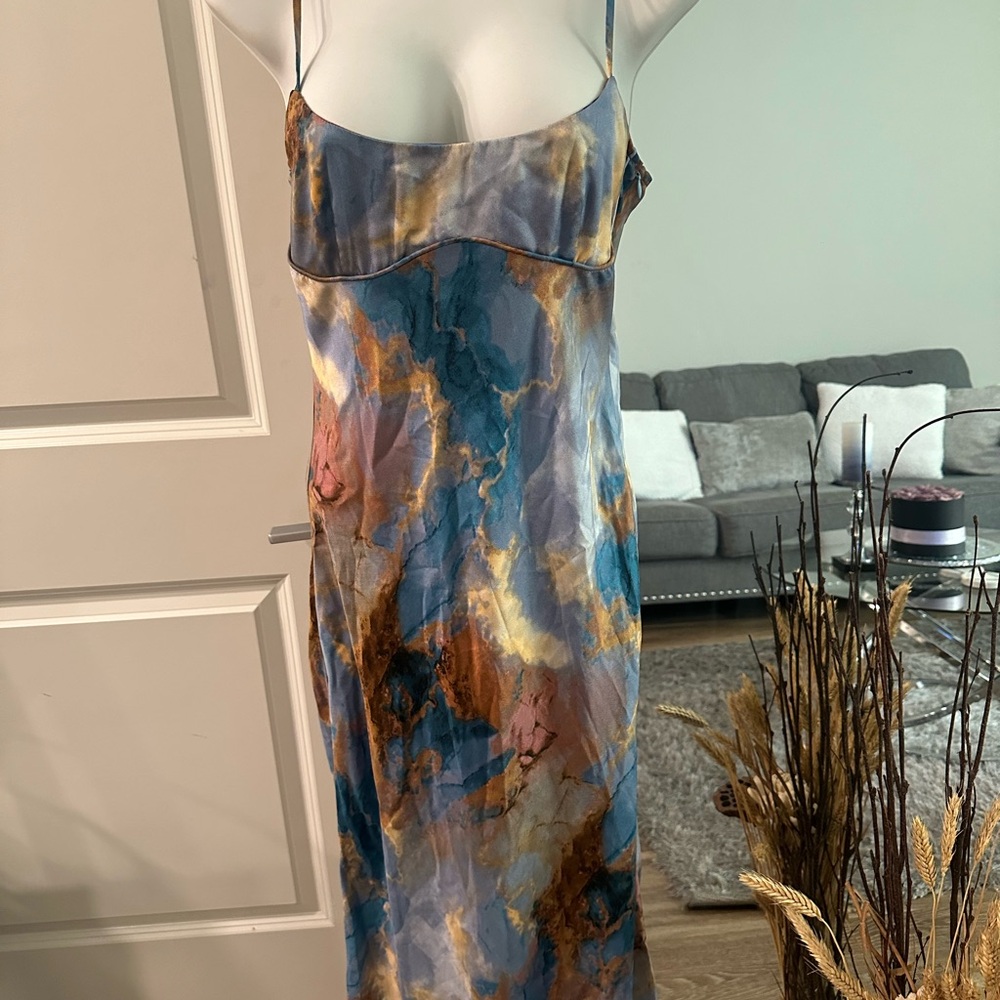 Silk long dress